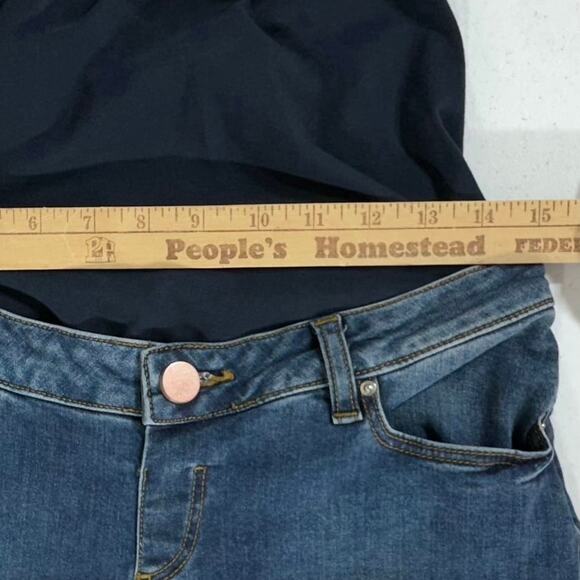 Asos Maternity Jeans Womens US Size 4 (30x31.5) Flare Leg Stretchy Belly Panel - Picture 7 of 9